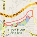 Park Area 3.2 mi route map