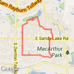 ~5 mi Parks Run  route map