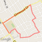 Quicky 2 mile route map