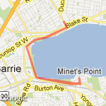 10 km route route map