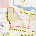 Full Stadium to Hewitt route map