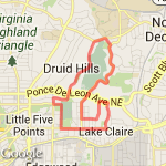 South Fulton Running Partners Grp Run route map
