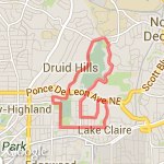 South Fulton Running Partners Grp Run route map