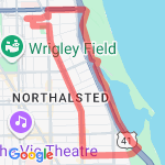 Lakeshore to Belmont route map