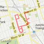 Glenlake and Wanda route map