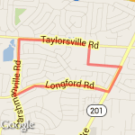 Harshmanville route map