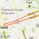 Bond/King Run route map