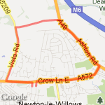 Newton small loop route map