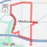 Lakewood west run route map