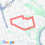 Belt line and cemetary route map