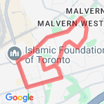 morning 5k route map