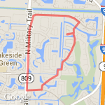 Saratoga Circuit route map