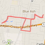 Hunt Rd, Reed Hartman, back,Alpine route map