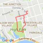Highpark route route map