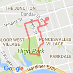 Highpark quicky route map