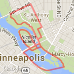 5 Mile Loop  route map