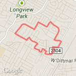Manassas 3.1 mi route map