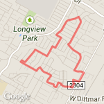 Whispering Oaks 4.0 mi route map