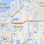 To bass rd route map