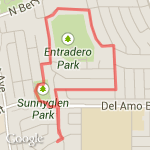 Torrance Little League  route map
