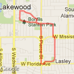 3 mile alternative route map