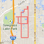 meadow lawn 8 miles route map