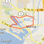6 mile run  route map