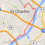 Katy trail route map