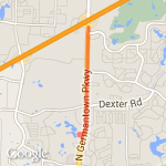 Gtown Pkwy route map