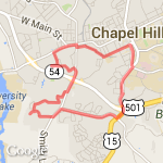 12/11/13 Carrboro High/Culbreth route map