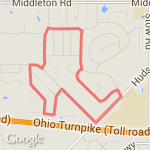 3 mi. neighborhood route map