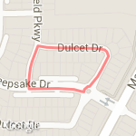 Just around the block route map