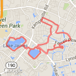 9.9 mile around the lakes route map