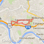 Frick/schenley route map