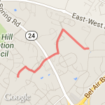 Ma & Pa 3mi route map