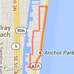 Delray 5 mile route map