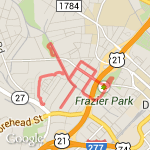 FMW 5k - 2014 route map