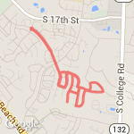 Neighborhood Run route map