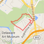 Alapocas Woods route map