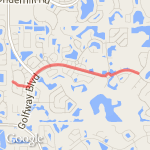 Orlando 5k route map