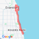9 mile Northwestern Loop route map