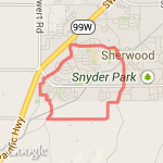 Brookman Rd. to Woodhaven route map