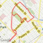 Sunday Nite Out route map