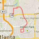 6.92 Beltline Plus route map