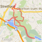 stretford chorlton ees jacksons chorlton water park 7 miles route map