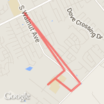 Klein 5k Run route map