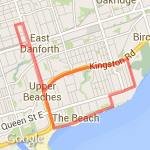 7 miles through beaches route map