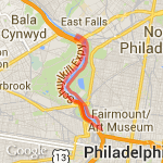 8m east falls loop route map