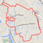 11.17 miles or 18k route map