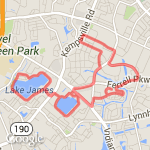 10 mile run or 16k route map